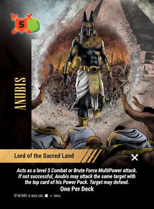 Anubis - Lord of the Sacred Land - WLKS - OPD - U