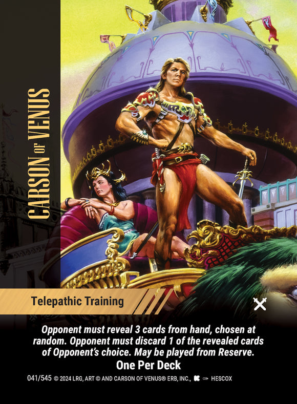 Carson of Venus - Telepathic Training - WLKS - OPD - U