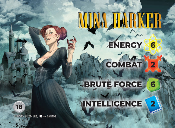 Mina Harker FOIL WLKS character - 6-2-6-2 (18) - Santos art - R #153F