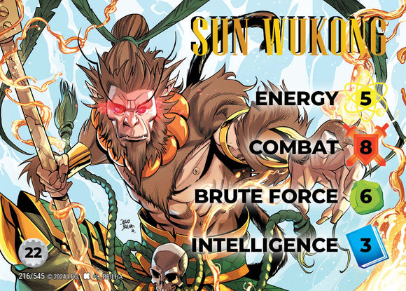 Sun Wukong FOIL character - 5-8-6-3 (22) - Brilha art - #216F