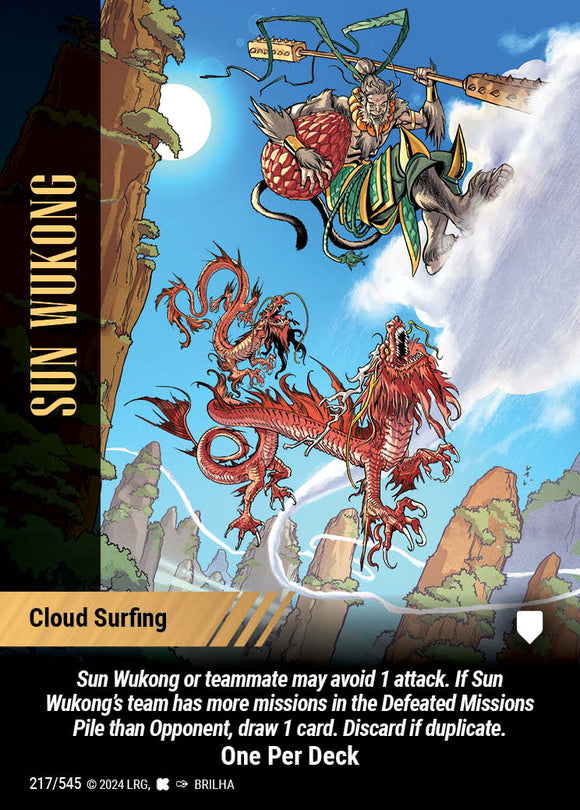 Sun Wukong - Cloud Surfing - WLKS - OPD - Brilha art - C #217