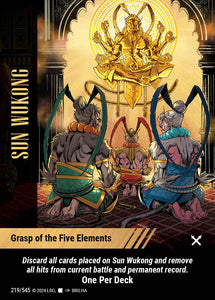 Sun Wukong - Grasp of the Five Elements - WLKS - OPD - Brilha art - U #219