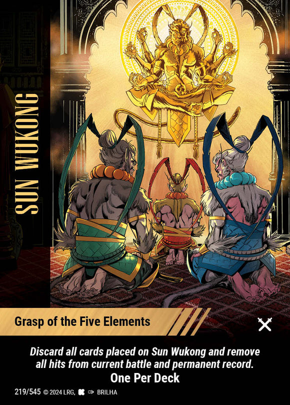 Sun Wukong - Grasp of the Five Elements - WLKS - OPD - Brilha art - U #219