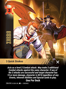 Zorro - 3 Quick Strokes - WLKS - OPD - U