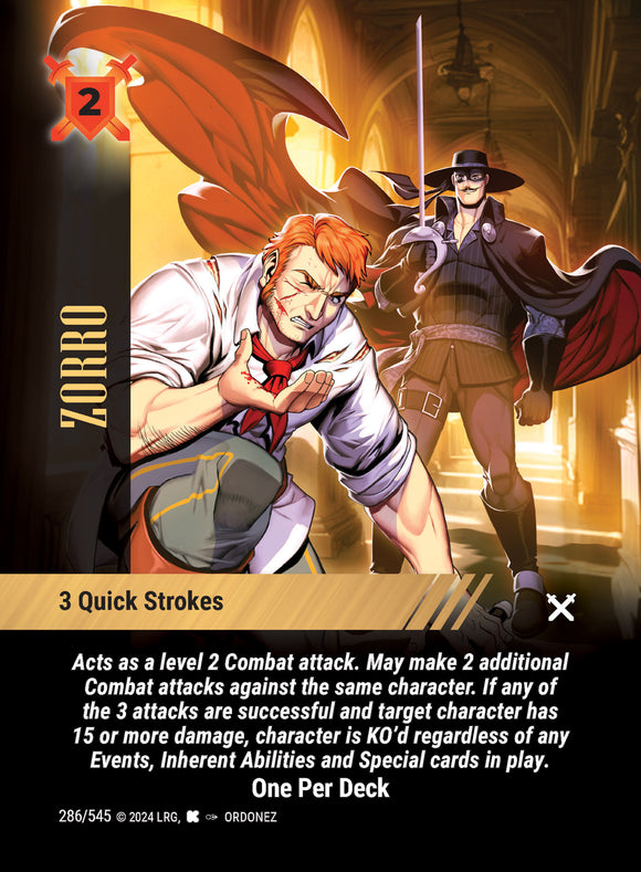 Zorro - 3 Quick Strokes - WLKS - OPD - U