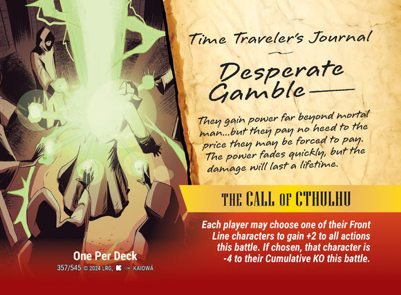 Call of Cthulhu, The - Event - Desperate Gamble