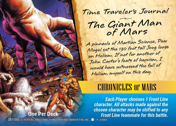 Chronicles of Mars - Event - The Giant Man of Mars - WLKS - True Detective SD #381