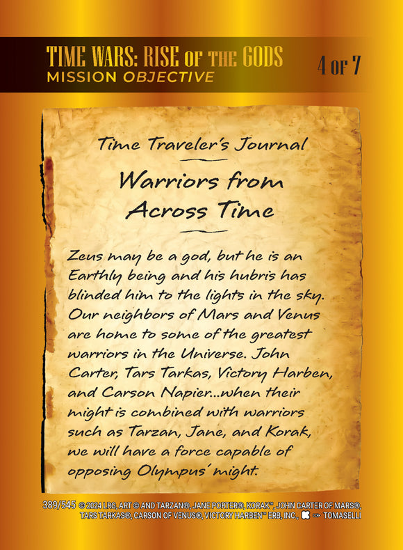 Time Wars: Rise of the Gods - Mission #4 - Warriors from Across Time - WLKS - SD
