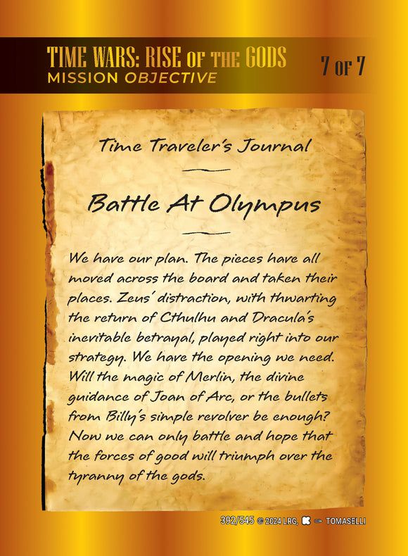 Time Wars: Rise of the Gods - Mission #7 - Battle At Olympus - WLKS - SD