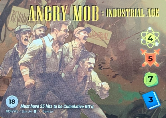 Angry Mob: Industrial Age FOIL Alt Art character 4-5-7-3 (18) - Tomaselli art - VR #483F