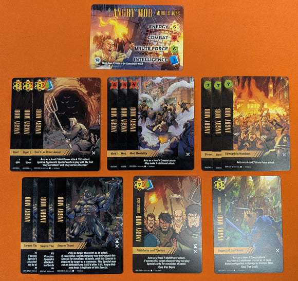 Angry Mob: Middle Ages Player SET - character, 14 specials