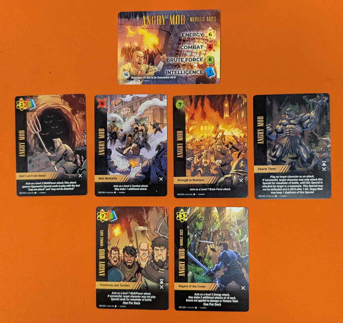 Marvel Overpower Angry Mob: Middle Ages Set - 2 character, 6 specials ...