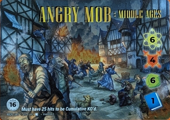 Angry Mob: Middle Ages FOIL Alt Art character 6-4-6-1 (16) - Parsons Art - VR #482F