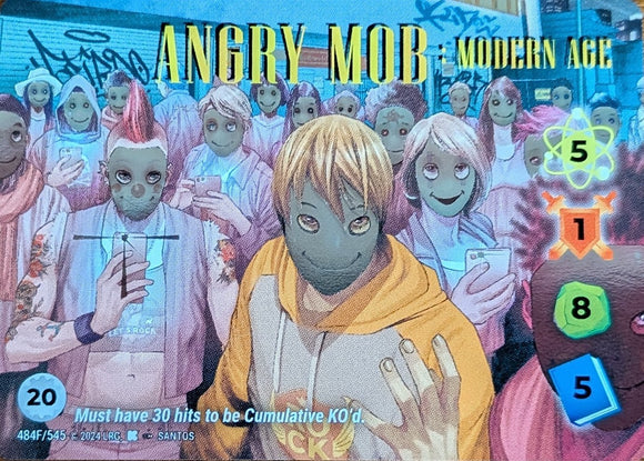 Angry Mob: Modern Age FOIL Alt Art character - 5-1-8-5 (20) - Santos art - URF #484F