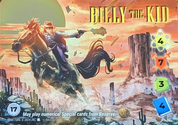 Billy the Kid FOIL Alt Art character - 4-7-3-4 (17) - Salgado art - VR #486F