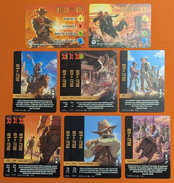 Billy the Kid PLAYER SET - 2 characters, 12 specials