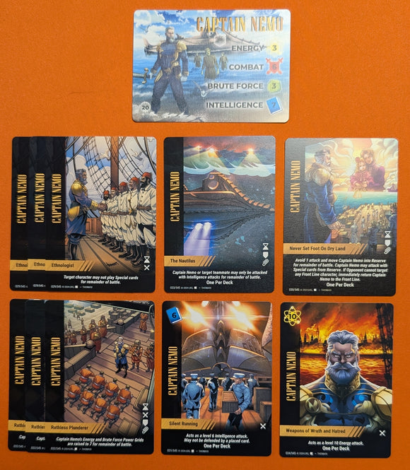 Captain Nemo PLAYER SET - character, 10 specials