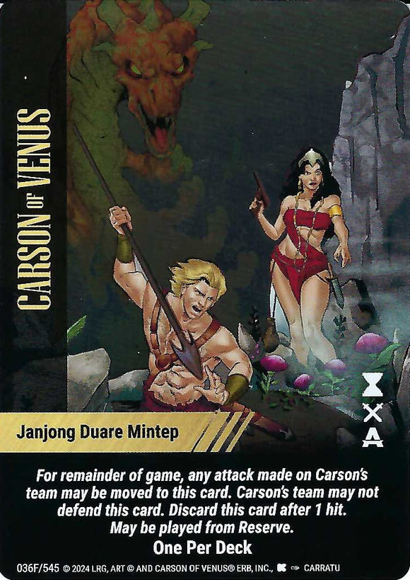 Carson of Venus - FOIL Janjong Duare Mintep - WLKS - OPD - Carratu art - VR #036F