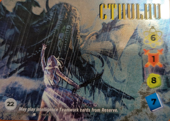 Cthulhu FOIL character - 6-1-8-7 (22) - Alternate Art - Parsons - UR #489F