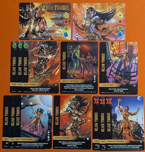 Dejah Thoris PLAYER SET - 2 characters 12 specials
