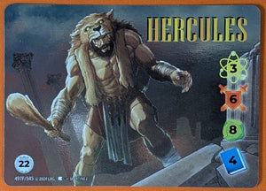 Hercules Alt Art FOIL character - 3-6-8-4 (22)  - Martinez art - VR #497F