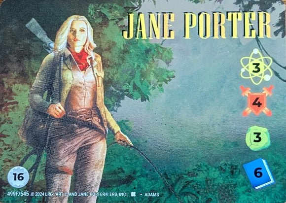 Jane Porter FOIL Alt Art character - 3-4-3-6 (16) - Adams art - RF #499F