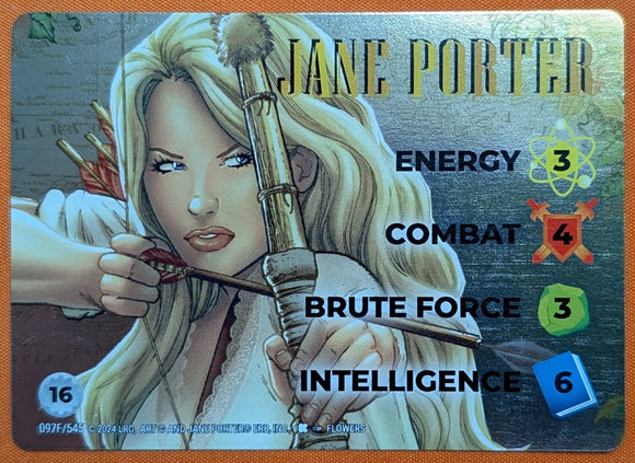 Jane Porter WLKS FOIL character - 3-4-3-6 (16) - C - Flowers art - #097F