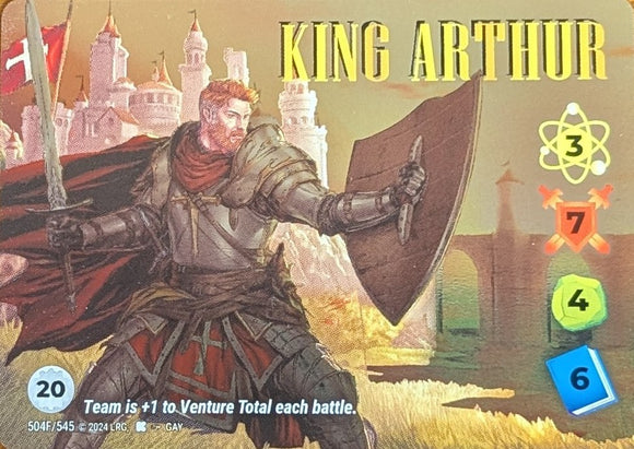King Arthur FOIL Alt Art character - 3-7-4-6 (20) - Gay art - URF #504F