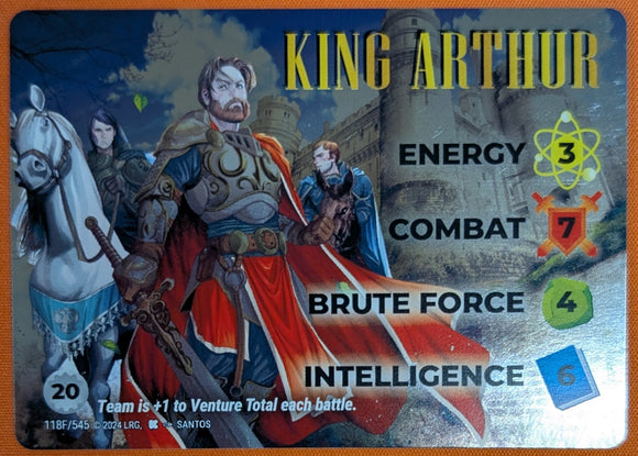 King Arthur FOIL WLKS character - 3-7-4-6 (20) - VR #118F - Santos art