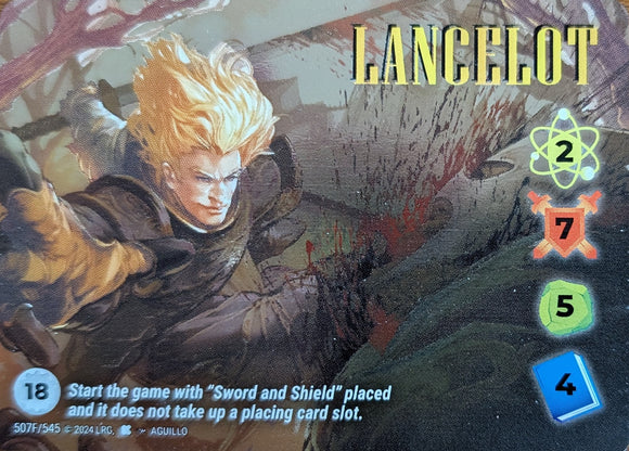 Lancelot FOIL Alt Art character WLKS - 2-7-5-4 (18) - URF - Aguillo art - #507F