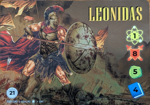 Leonidas WLKS FOIL character - 1-8-5-4 (21) -  VR - #508F Alt Art - Gay