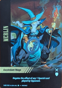 Merlin - FOIL Ascendant Mage special - WLKS - Ordonez art - R #148F