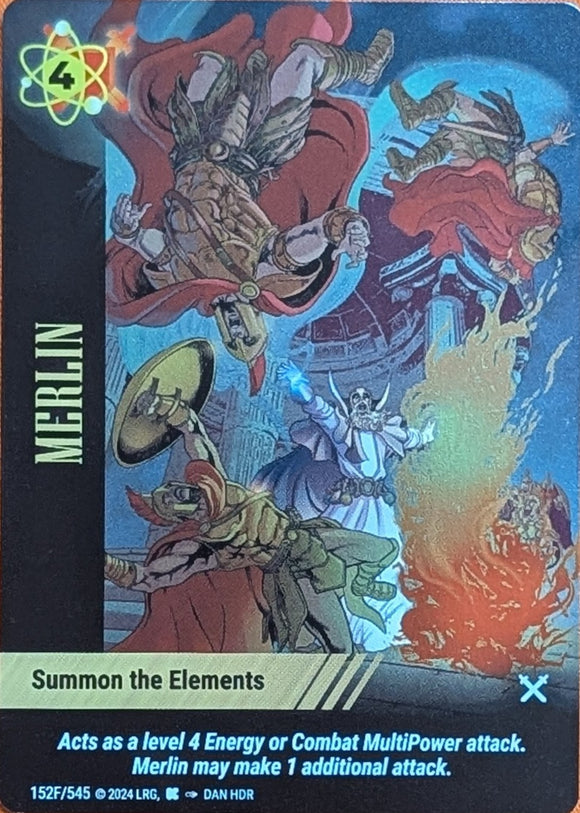 Merlin - FOIL Summon the Elements special - WLKS - Dan Hdr art - R #152F