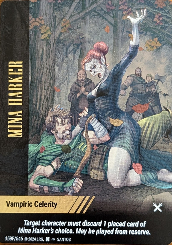 Mina Harker FOIL Vampiric Celerity - Santos art - VR #159F