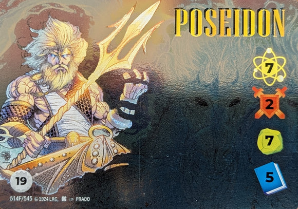 Poseidon FOIL Alt Art character - 7-2-7-5 (19) - Prado art - UR #514F