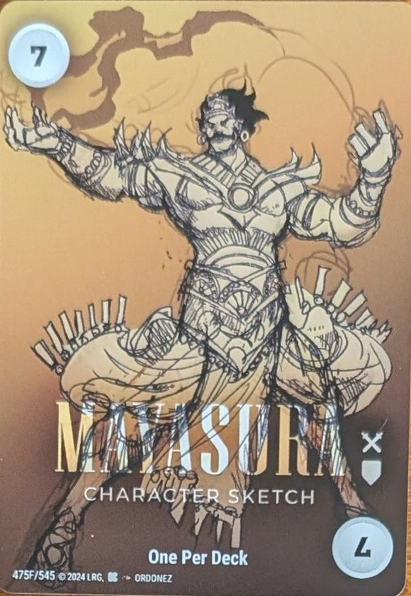 Power 7A FOIL -  Mayasura Character Sketch - WLKS - OPD - Ordonez art - R #475F