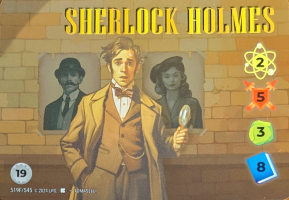 Sherlock Holmes FOIL Alt Art character - 2-5-3-8 (19) - Tomaselli art - VR #519F