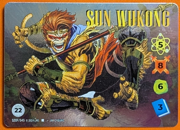 Sun Wukong FOIL Alt Art character - 5-8-6-3 (22) - Jim Cheung art - URF #520F