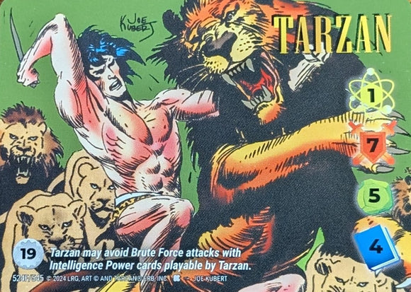 Tarzan FOIL Alt Art character - 1-7-5-4 (19) - Joe Kubert art - VR #524F