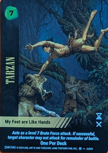 Tarzan FOIL My Feet are Like Hands #234F - Jusko art