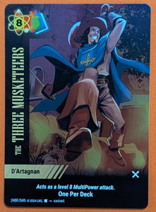 The Three Musketeers FOIL D'Artagnan OPD special - Kaiowa art - #248F
