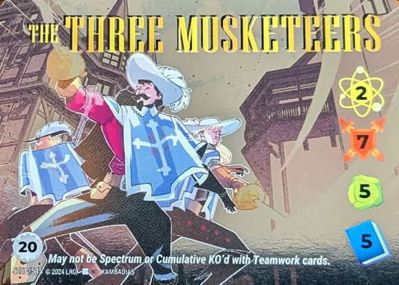 The Three Musketeers FOIL Alt Art character - 2-7-5-5 (20) - Kambadias art - VR #526F