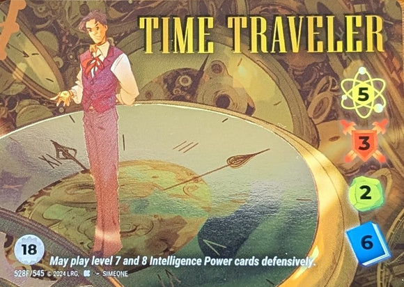 Time Traveler FOIL Alt Art character - 5-3-2-6 (18) - Simeone art - VR #528F