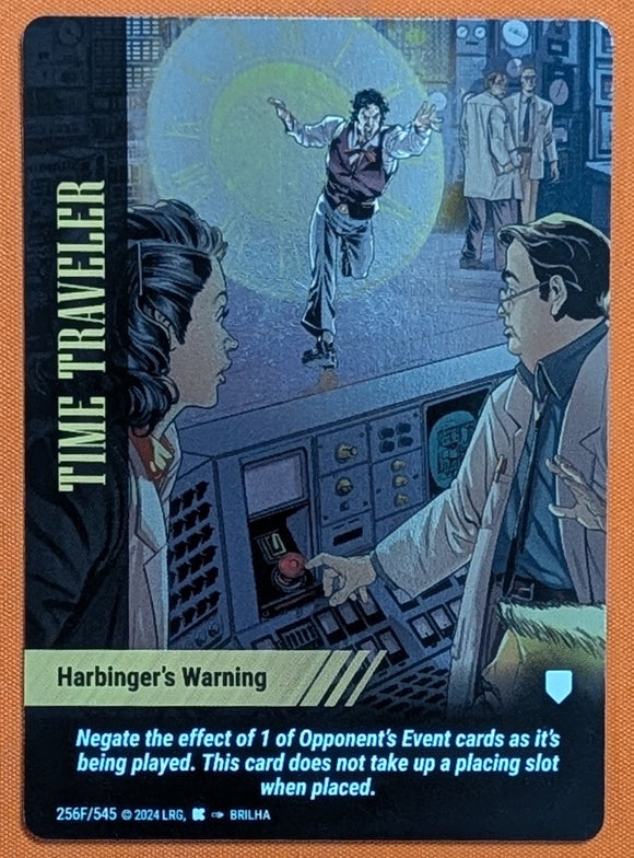 Time Traveler FOIL Harbinger's Warning - Brilha art - #256F
