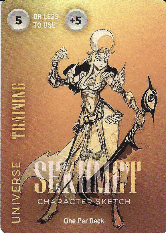 Universe Training 5A +5 - Sekhmet Character sketch - OPD - World Legends - Limited 2023 OP Cup tourney foil promo #3 (limit 2)