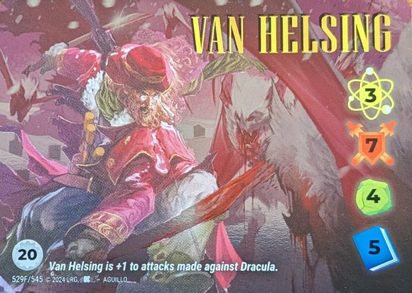 Van Helsing FOIL Alt Art character - 3-7-4-5 (20) - Aguillo art - VR #529F