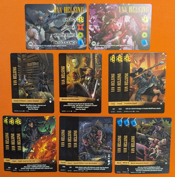 Van Helsing PLAYER SET - 2 characters (1 alt art) 14 specials