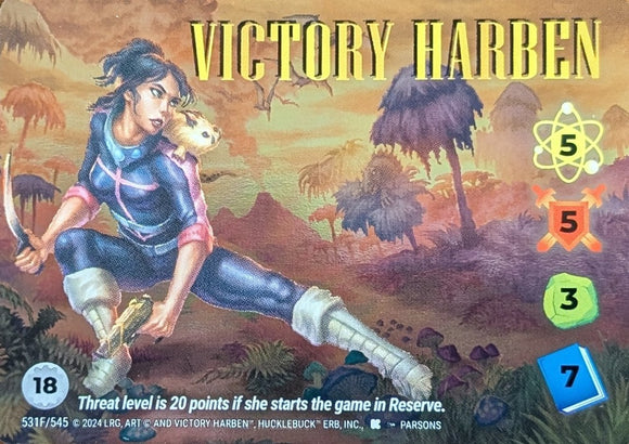Victory Harben FOIL Alt Art character - 5-5-3-7 (18) - Parsons art - R #531F