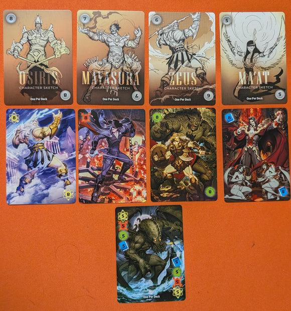 Power Card Non-Foil Set of 9 - World Legends