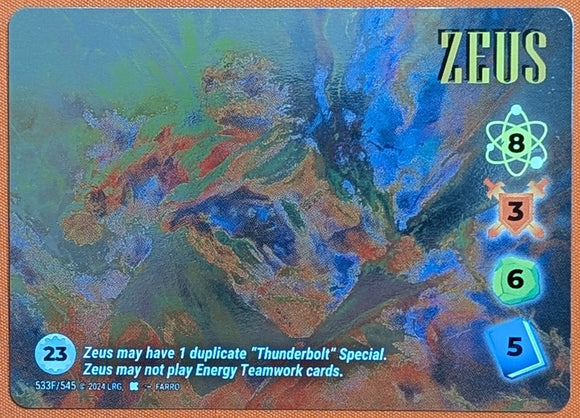 Zeus Alt Art FOIL character - 8-3-6-5 (23) - R - Farro art - #533F